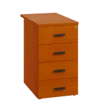 LKC 2 - 71 kontejner přístavný, 4-zásuvkový, deska 25 mm, centrální zámek, třešeň šumavská